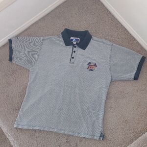 Men's NFL Polo Shirt - Black and Gray
